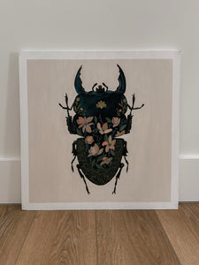 Floral Beetle 01 24”x24”