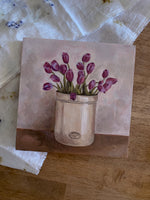 Load image into Gallery viewer, &quot;Purple Tulips&quot; 8x8 original painting
